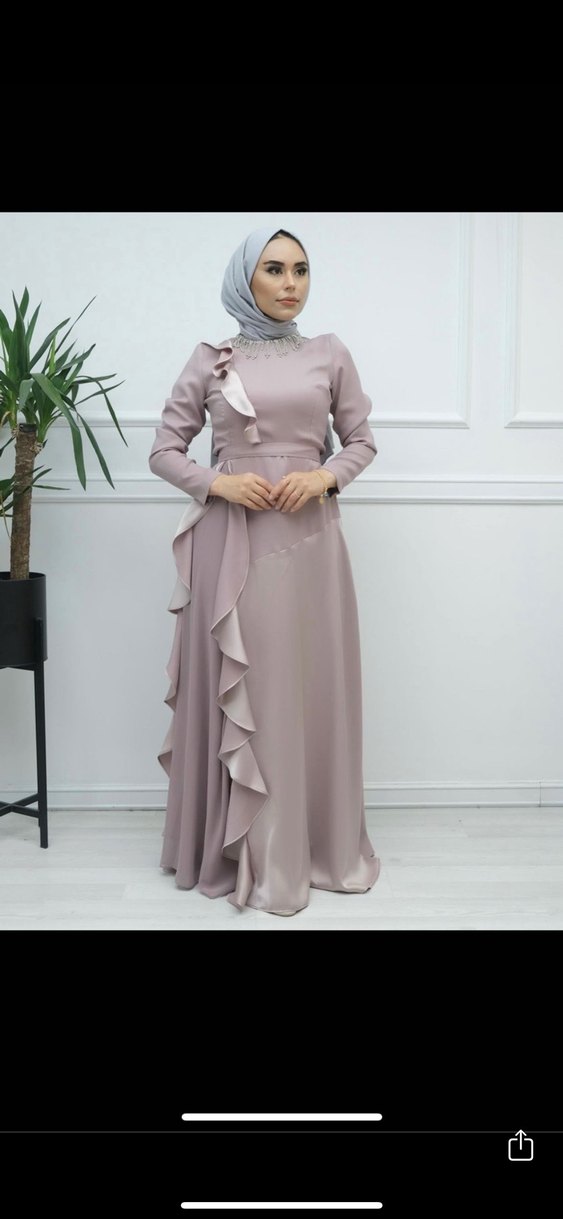 Uzun Kollu kadın elbise - Görsel 2