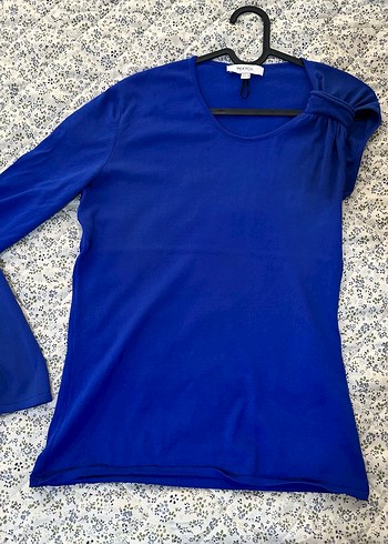 Mavi Uzun Kollu bluz - Görsel 4