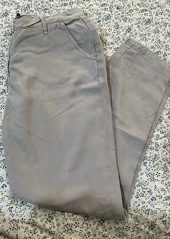 Bej Erkek Keten Pantolon - Görsel 6