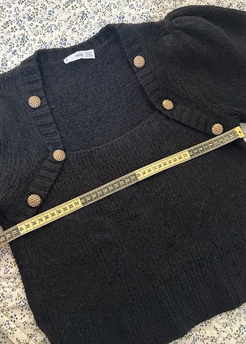 Siyah Kısa Örgü Hırka ve Atlet Takım - Görsel 6