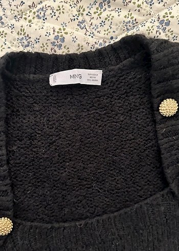 Siyah Kısa Örgü Hırka ve Atlet Takım - Görsel 7