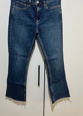 Kadın Lacivert Normal Boy Denim Pantolon - Görsel 2