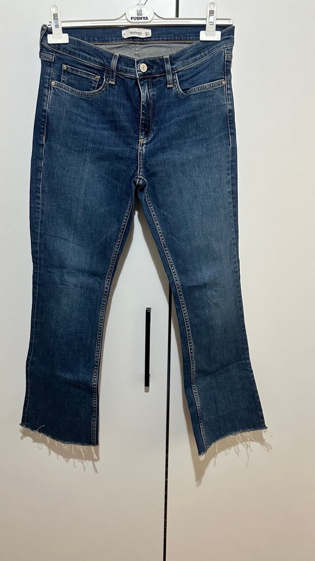 Kadın Lacivert Normal Boy Denim Pantolon - Görsel 2