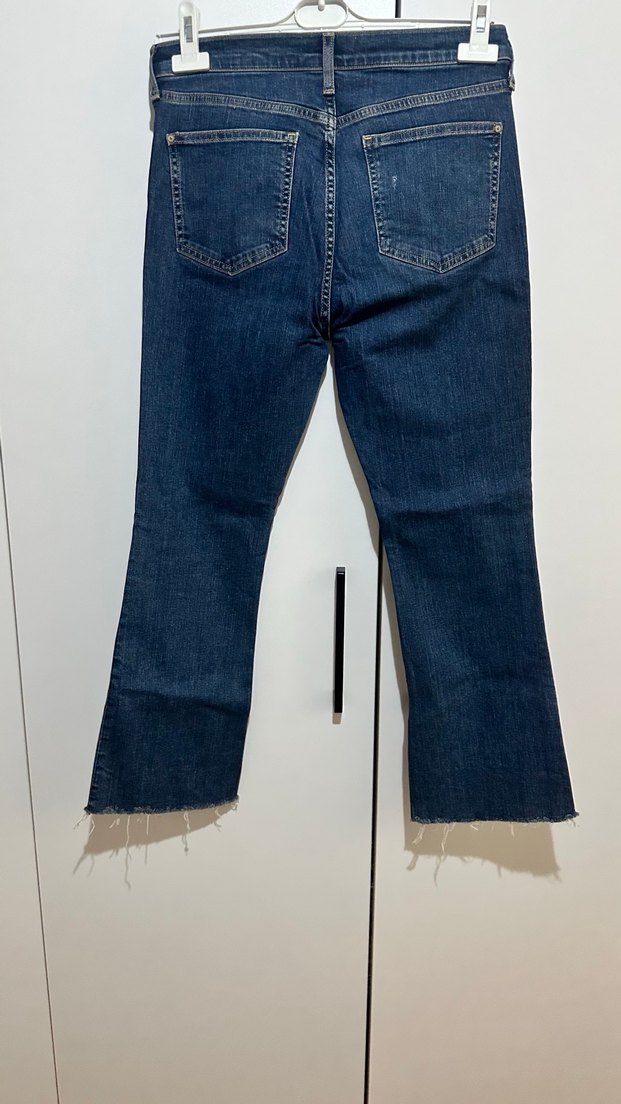 Kadın Lacivert Normal Boy Denim Pantolon - Görsel 3