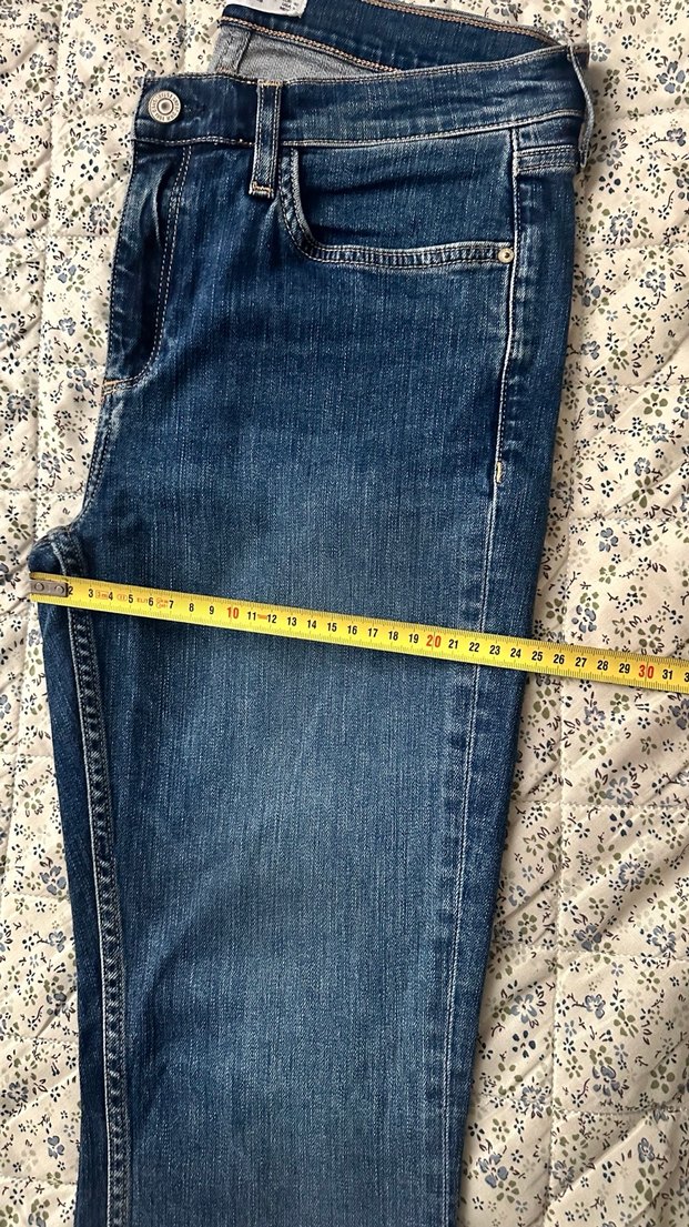 Kadın Lacivert Normal Boy Denim Pantolon - Görsel 5