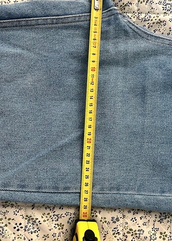 Gri Mavi Midi Bol Kesim Kadın Kot Pantolon - Görsel 4