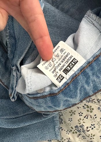 Gri Mavi Midi Bol Kesim Kadın Kot Pantolon - Görsel 7