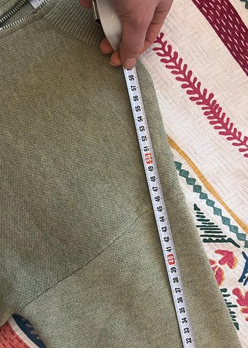 Kadın Bej Yünlü Yarım Fermuarlı Kazak - Görsel 7