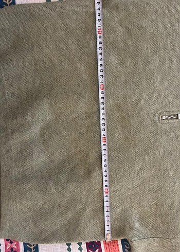 Kadın Bej Yünlü Yarım Fermuarlı Kazak - Görsel 5