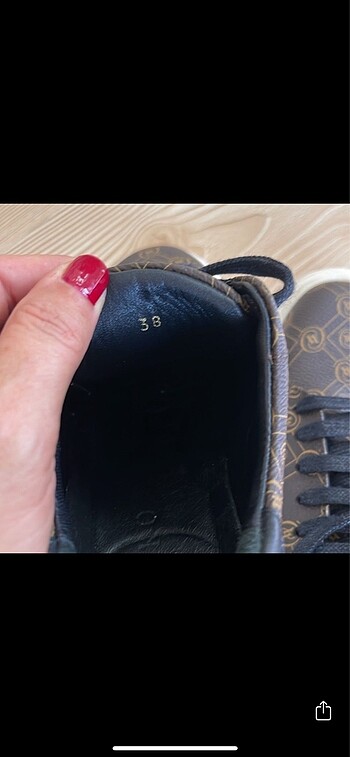 38 Beden kahverengi Renk ORJİNAL VAKKO BAYAN SNEAKER