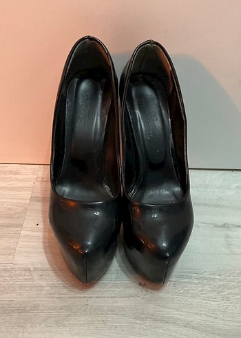 39 Numara Platform Yüksek Topuk Rugan Ayakkabı - Görsel 4