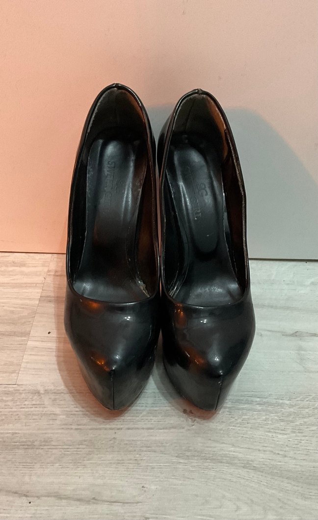 39 Numara Platform Yüksek Topuk Rugan Ayakkabı - Görsel 4