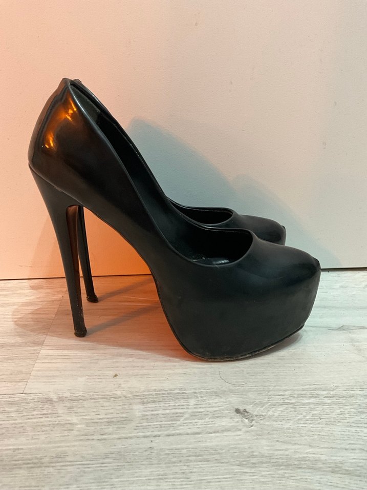 39 Numara Platform Yüksek Topuk Rugan Ayakkabı - Görsel 2