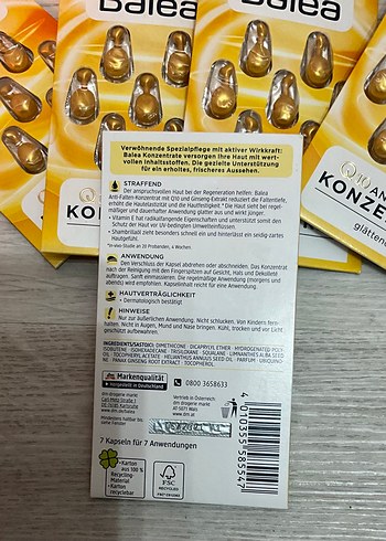 8 Kutu Balea Q10 Kırışıklık Karşıtı Konsantre - Görsel 3