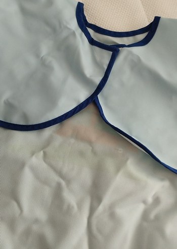 Bebek İçin Baskılı Mavi Önlük - Görsel 4