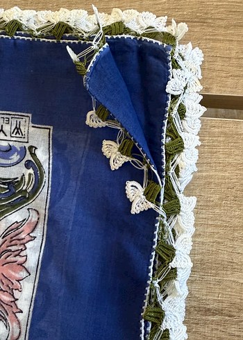  Beden Dantel Detaylı Vintage Çok Renkli Kadın Fular