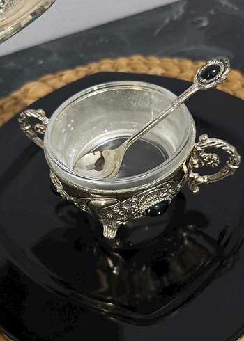 Yılan Desenli Parlak Altın Kapaklı Şekerlik - Görsel 2