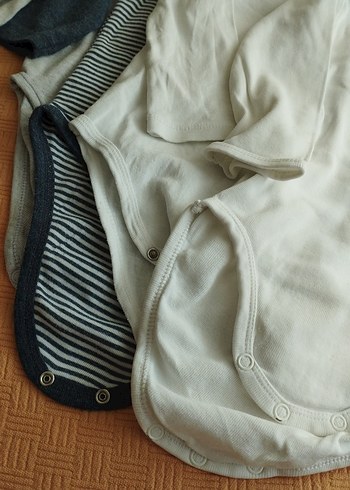 Uzun Kollu Beyaz Pamuklu Bebek Body - Görsel 3