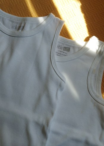 Beyaz Pamuklu Erkek Bebek zıbın - Görsel 5