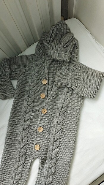 Örgü bebek tulum - Görsel 2