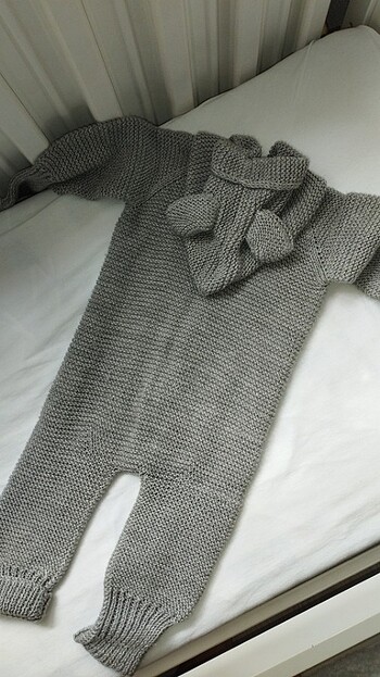 Örgü bebek tulum - Görsel 5