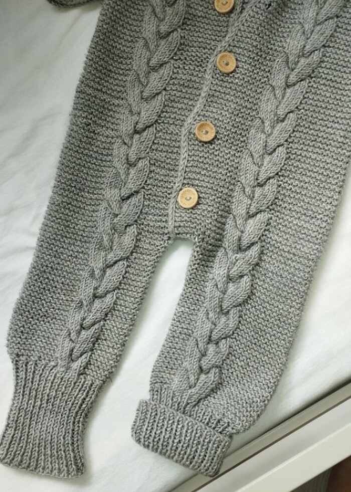 Örgü bebek tulum - Görsel 3