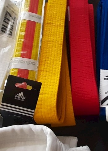 Sarı Baskılı Çocuk Kemer Adidas Velcro - Görsel 5