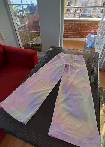 12-13 Yaş Beden Pastel Renkli Pilili Bağcıklı Pantolon