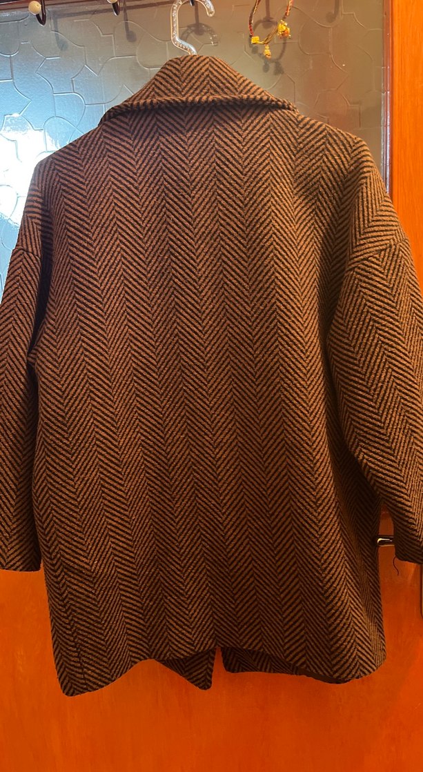 Düğmeli Kahverengi Midi  Kaban — görsel 5/6