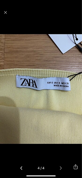 xs Beden sarı Renk Sarı zara bluz