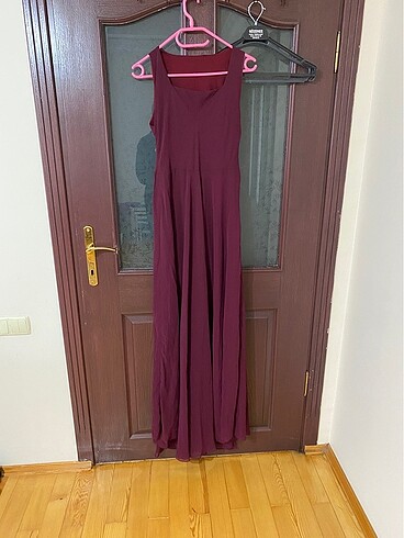 Diğer Bordo şifon elbise