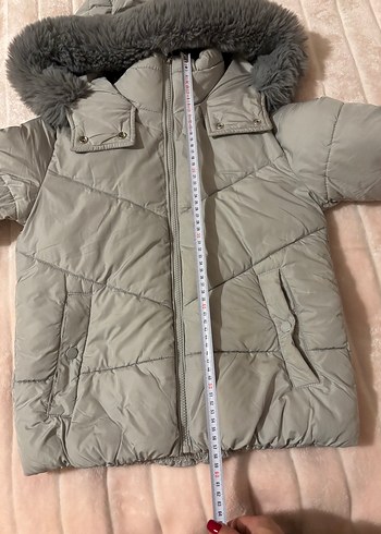 Bershka Gri Kürklü Mont - Görsel 5