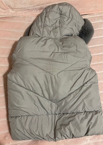 Bershka Gri Kürklü Mont - Görsel 4