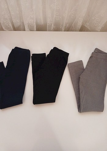 kız çocuk fitilli tayt (3 adet) - Görsel 2