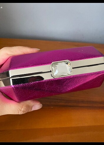 Beden pembe Renk Nine West gece fuşya clutch