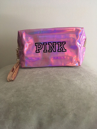 Pink makyaj çantası