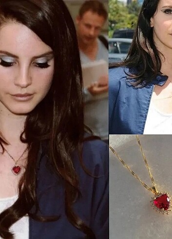 Lana Del Rey kalp kolye 