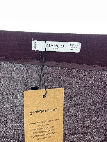 40 Beden bordo Renk Mango Mini Etek %70 İndirimli.
