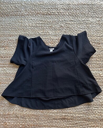 Oversized peplum üst