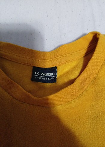 Sarı Baskılı Erkek Çocuk Kısa Kollu Sweatshirt - Görsel 3