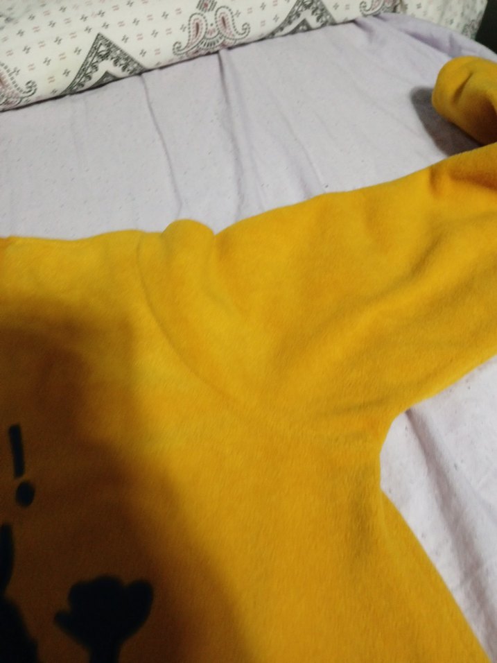 Sarı Baskılı Erkek Çocuk Kısa Kollu Sweatshirt - Görsel 4