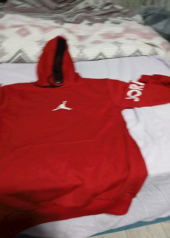 Kırmızı Kapüşonlu Erkek Sweatshirt - Görsel 2