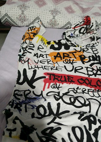 Renkli Baskılı Kapüşonlu Kadın Sweatshirt - Görsel 4