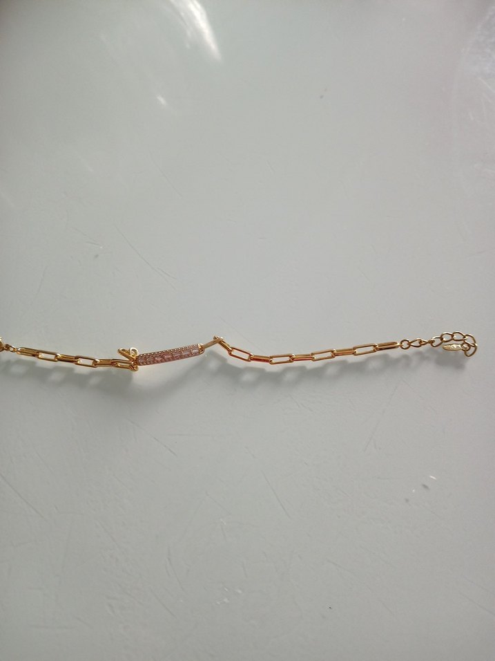 Kadın Parlak Altın Zincir Detaylı El Zinciri - Görsel 2