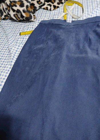 Siyah Pilili Midi Hamile Eteği - Görsel 8