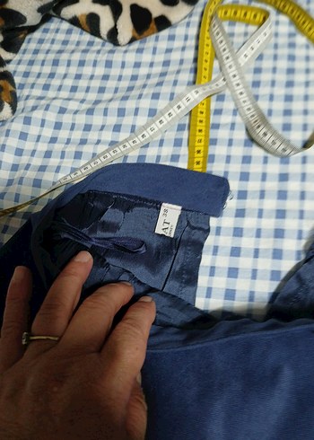 Siyah Pilili Midi Hamile Eteği - Görsel 5