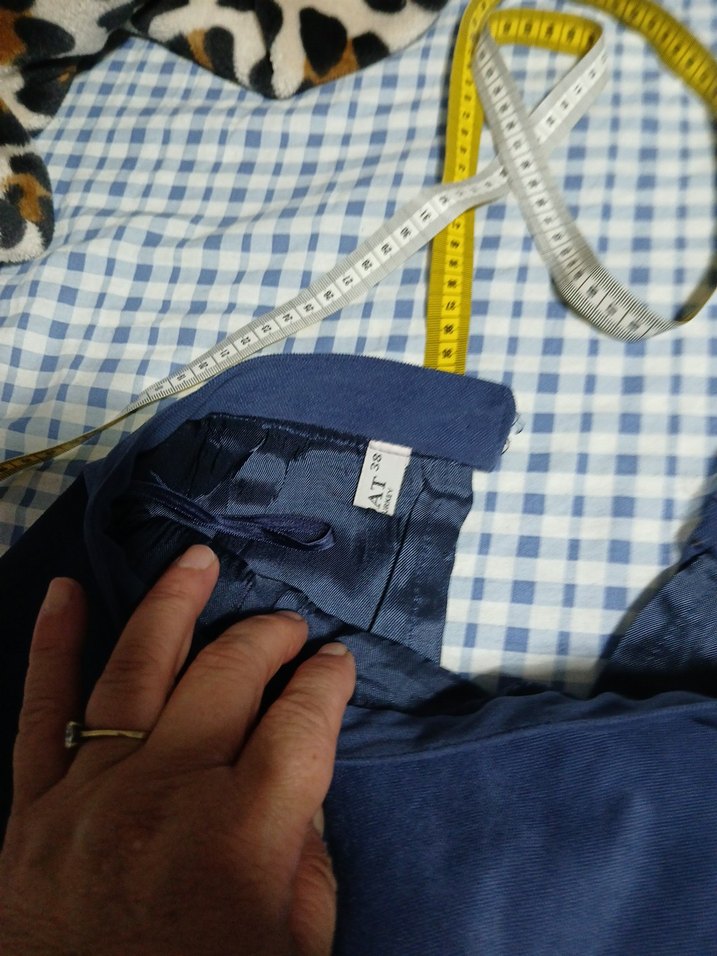 Siyah Pilili Midi Hamile Eteği - Görsel 5