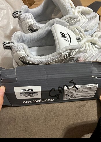 36 Beden New Balance Beyaz Gri Platform Spor Ayakkabı