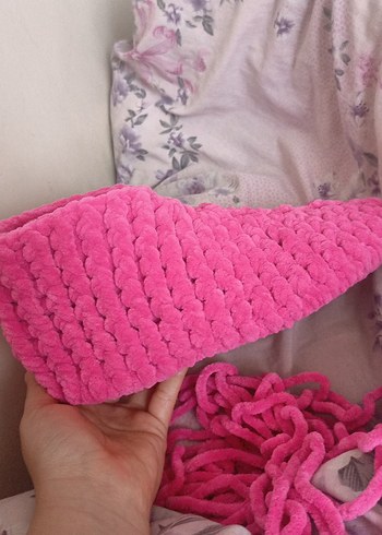 kadife ipten panduf - Görsel 2