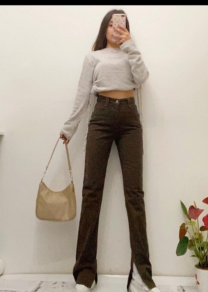 Kahverengi pantolon  - Görsel 2